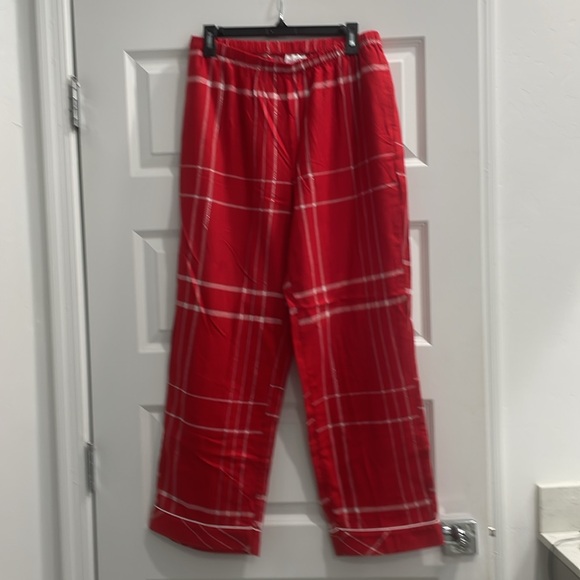 Red Plaid Flannel Pajama Set Intimates & Sleepwear size M never used - Picture 7 of 9